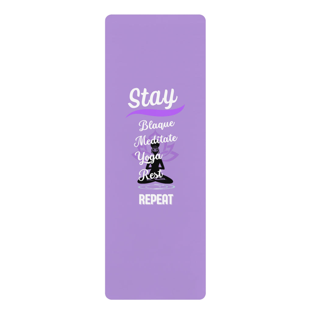 Stay Blaque, Meditate Yoga Mat — Non‑Slip Rubber Exercise Mat