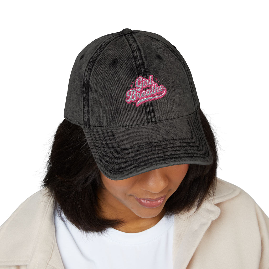 Barbie Girl 'Breathe' Vintage Embroidered Cap