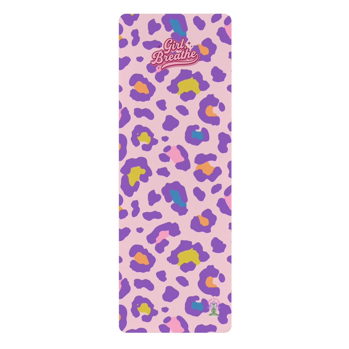 Yoga Barbie Leopard Print Pink Rubber Yoga Mat — Colorful Animal Print Fitness Mat for Women & Teens